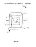 Urn with interchangeable decorative panel, matted graphics, and method for making same diagram and image