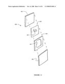 Urn with interchangeable decorative panel, matted graphics, and method for making same diagram and image