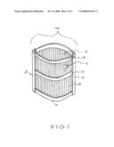 Support structure for a limp bag diagram and image