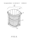 Support structure for a limp bag diagram and image