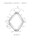 Support structure for a limp bag diagram and image