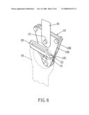 Quick-release hanging device diagram and image