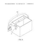 Quick-release hanging device diagram and image