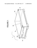 Foldable baking pan diagram and image