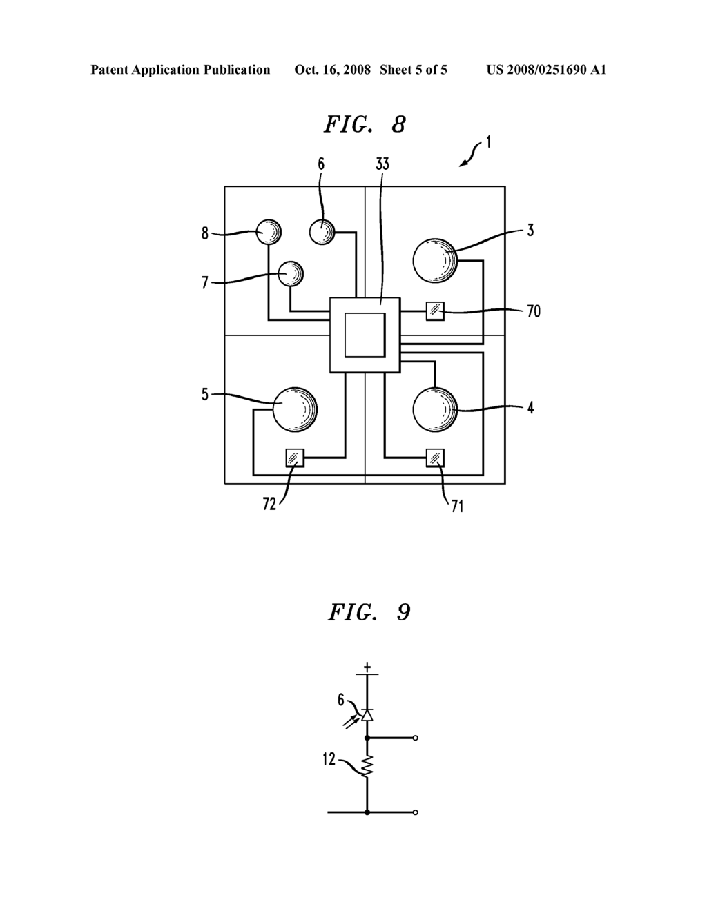 LED luminaire with stabilized luminous flux and stabilized light color - diagram, schematic, and image 06