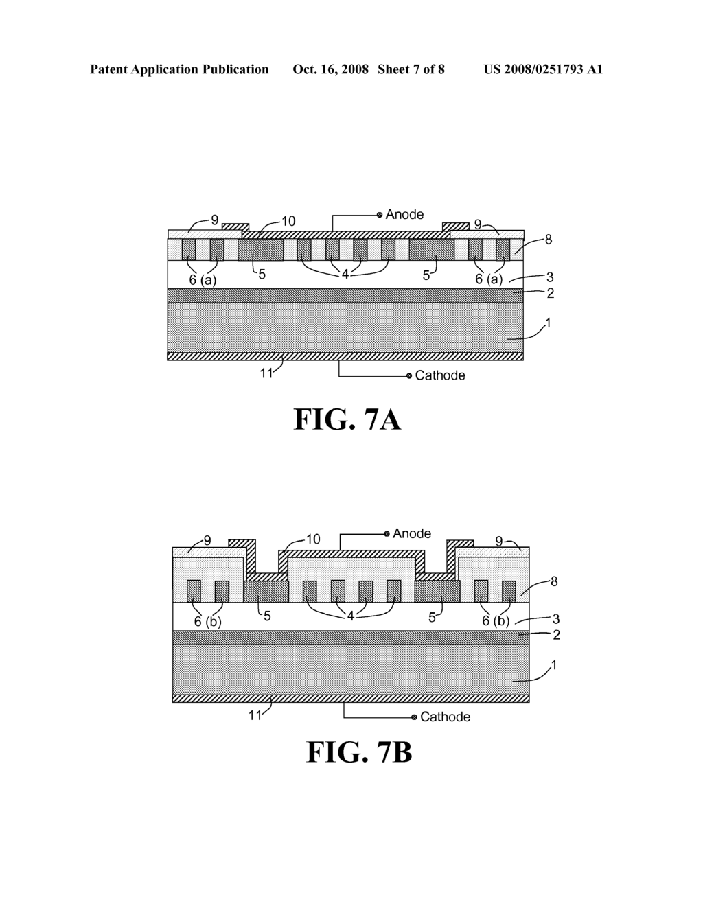 JUNCTION BARRIER SCHOTTKY RECTIFIERS HAVING EPITAXIALLY GROWN P+-N JUNCTIONS AND METHODS OF MAKING - diagram, schematic, and image 08