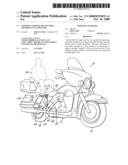 FOOTREST SUPPORT DEVICE FOR A MOTORCYCLE PASSENGER diagram and image