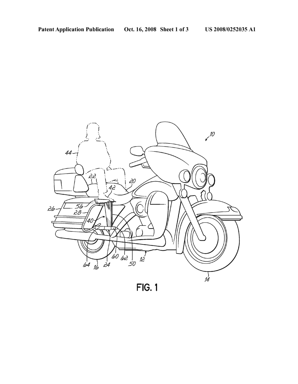 FOOTREST SUPPORT DEVICE FOR A MOTORCYCLE PASSENGER - diagram, schematic, and image 02