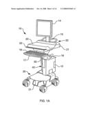 Single-Post, Height Adjustable Cart diagram and image