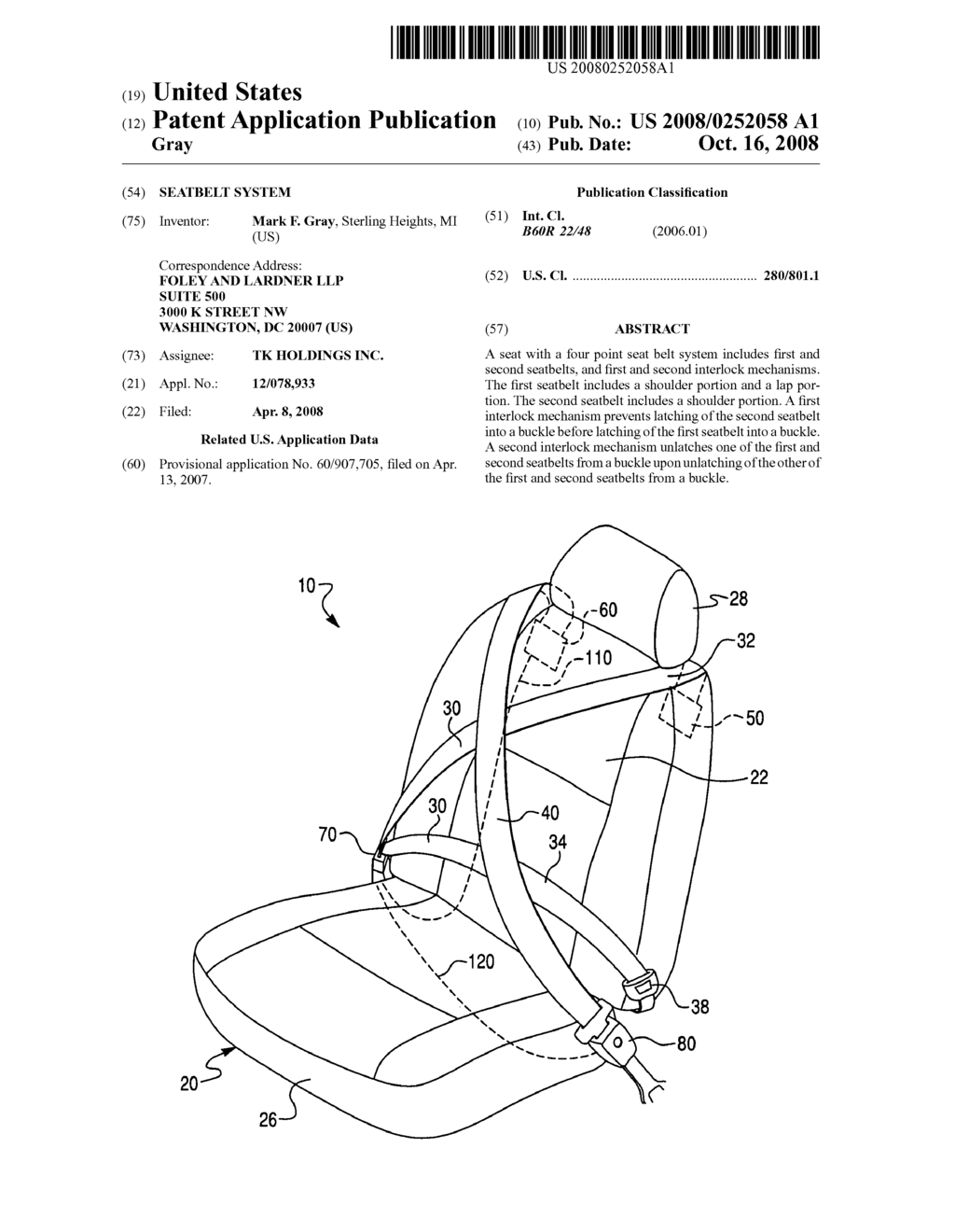 Seatbelt system - diagram, schematic, and image 01