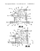 Swing and fold down tailgate actioning mechanism diagram and image