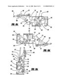 Swing and fold down tailgate actioning mechanism diagram and image