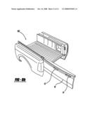 Swing and fold down tailgate actioning mechanism diagram and image