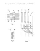 Vertical probe array arranged to provide space transformation diagram and image