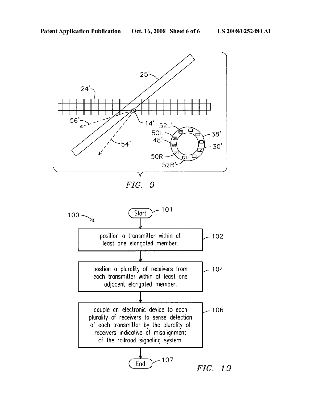 System and Method for Sensing Misalignment of a Railroad Signaling System - diagram, schematic, and image 07