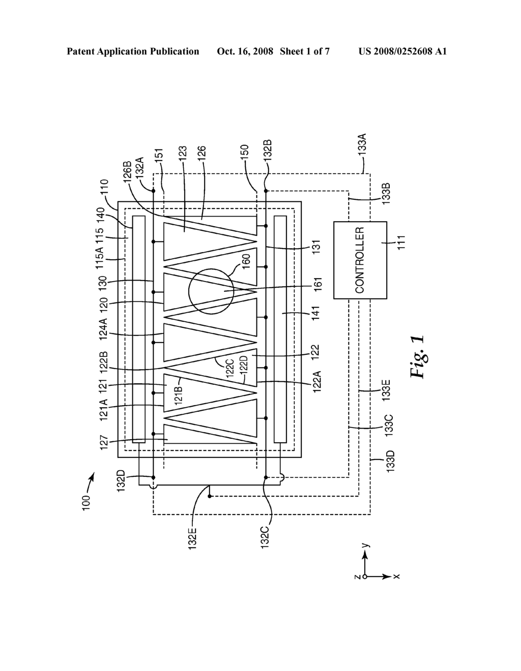 TOUCH SENSOR WITH ELECTRODE ARRAY - diagram, schematic, and image 02