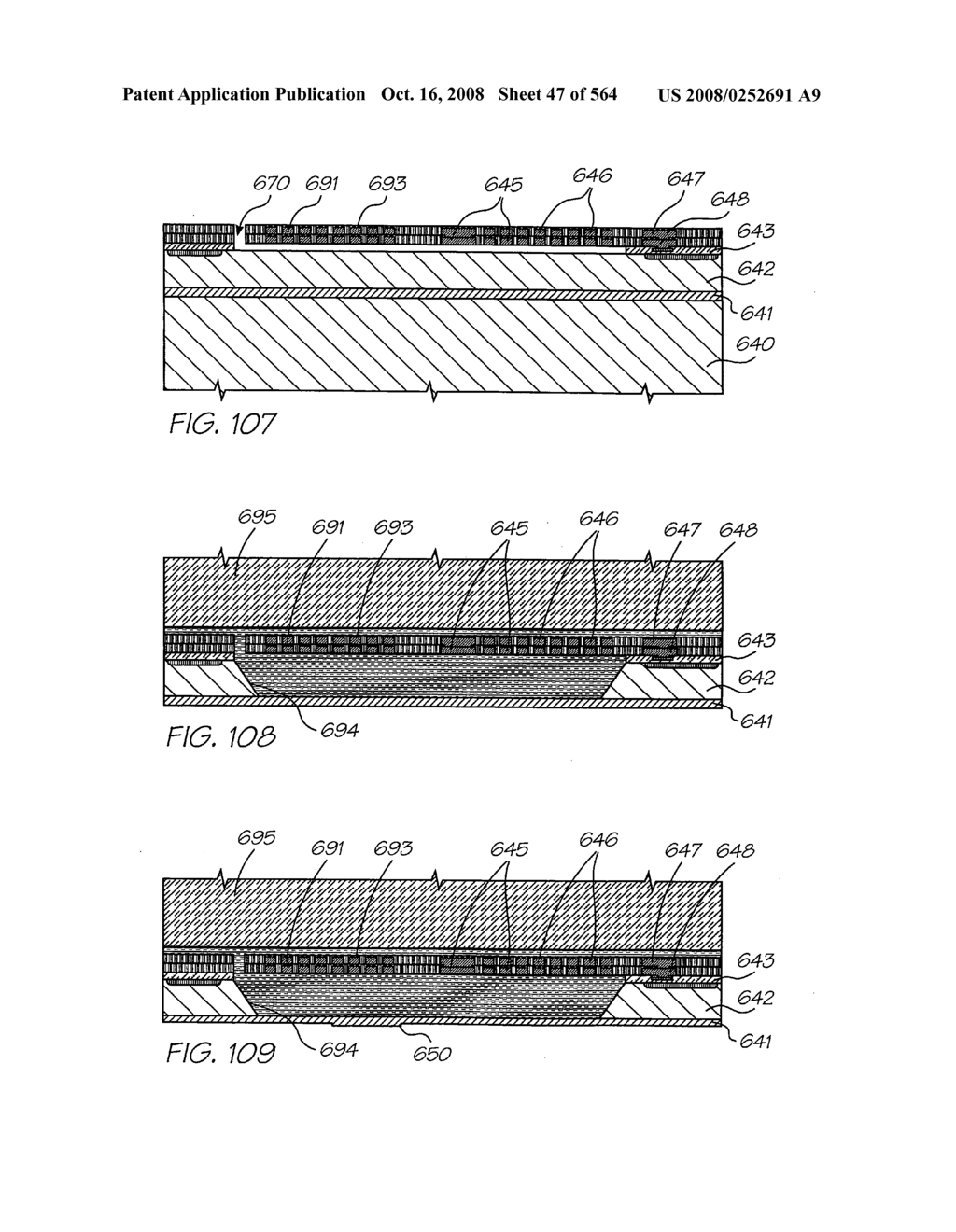 Inkjet nozzle chamber holding two fluids - diagram, schematic, and image 48