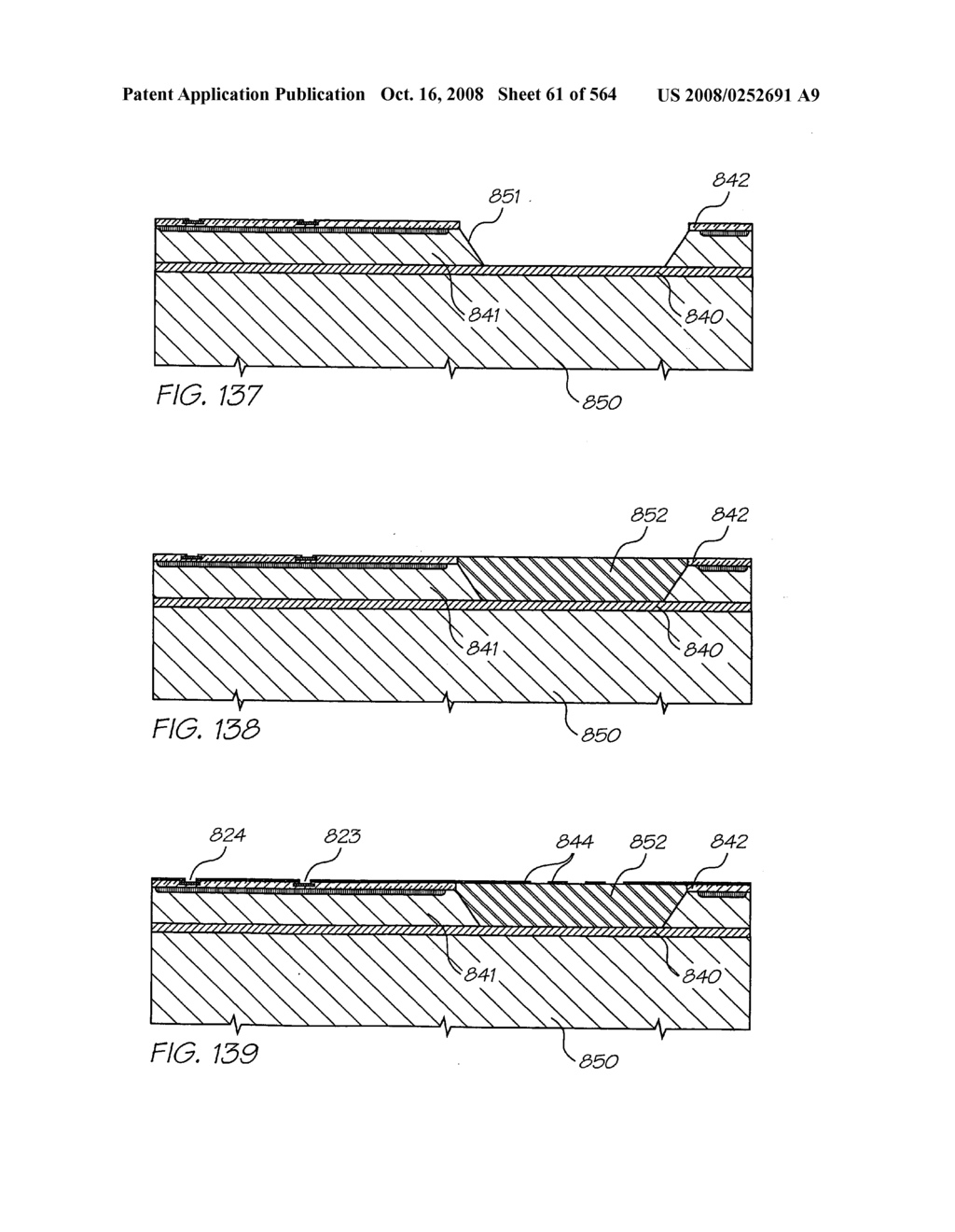 Inkjet nozzle chamber holding two fluids - diagram, schematic, and image 62