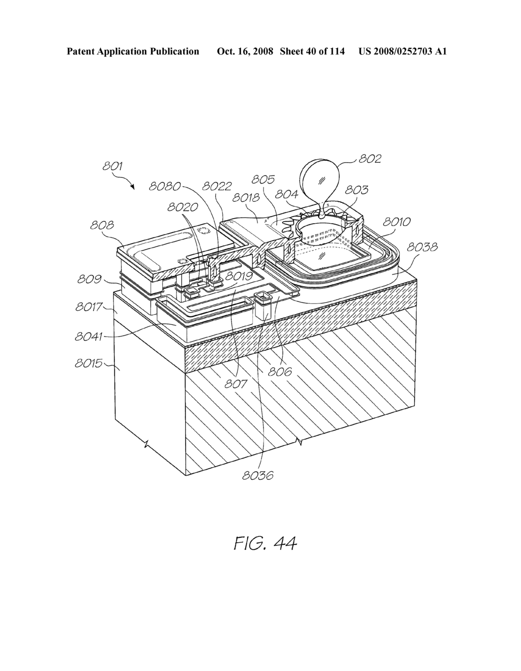 CARTRIDGE UNIT HAVING MAGNETICALLY CAPPED PRINTHEAD - diagram, schematic, and image 41