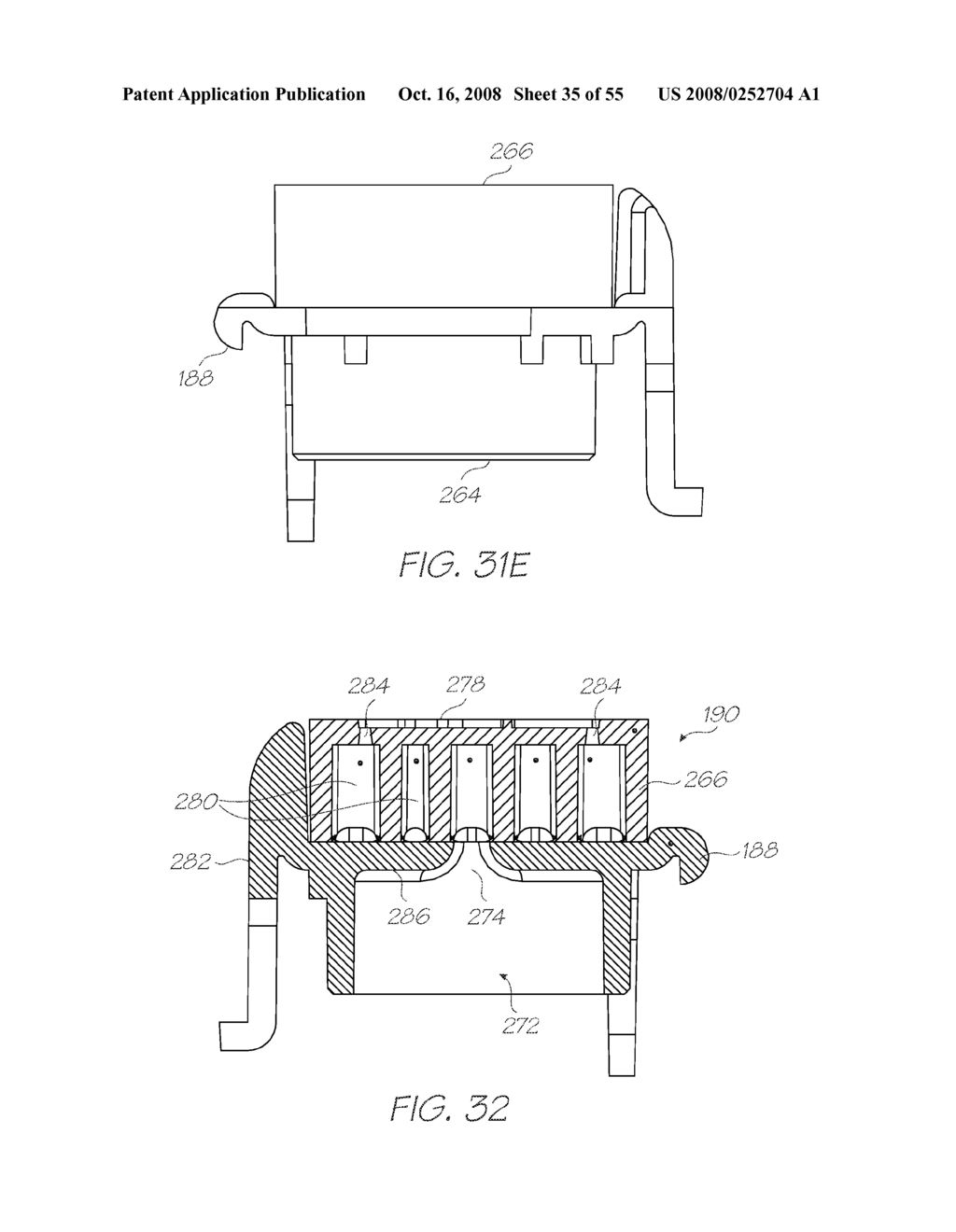 PRINTER WITH CARTRIDGE DOCK FOR RUPTURING SEAL ON CARTRIDGE - diagram, schematic, and image 36