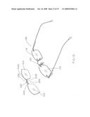 Detachable shelter frame for spectacles diagram and image