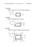 Projector and image correction method diagram and image