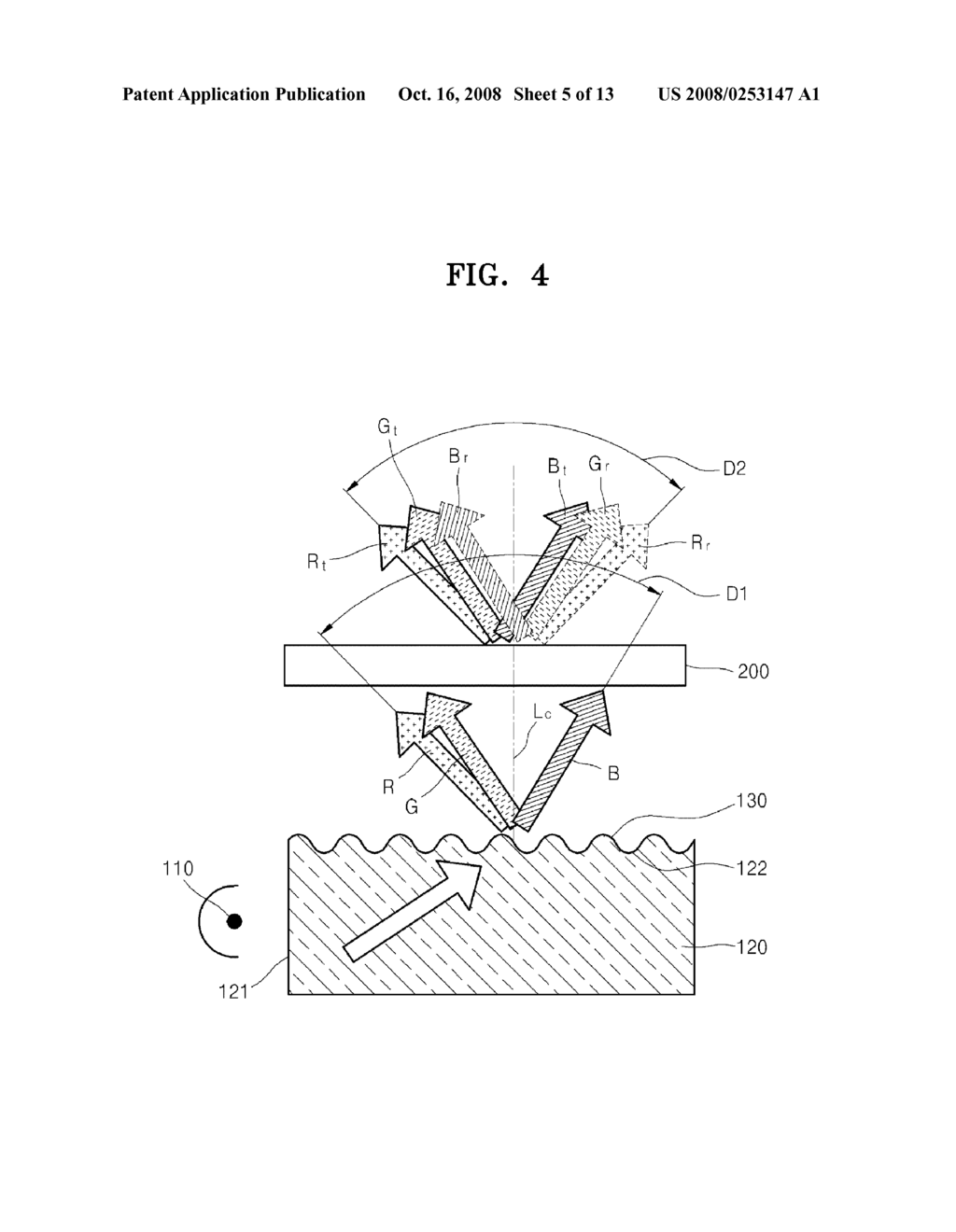 BACKLIGHT UNIT HAVING IMPROVED CHROMATIC DISPERSION - diagram, schematic, and image 06