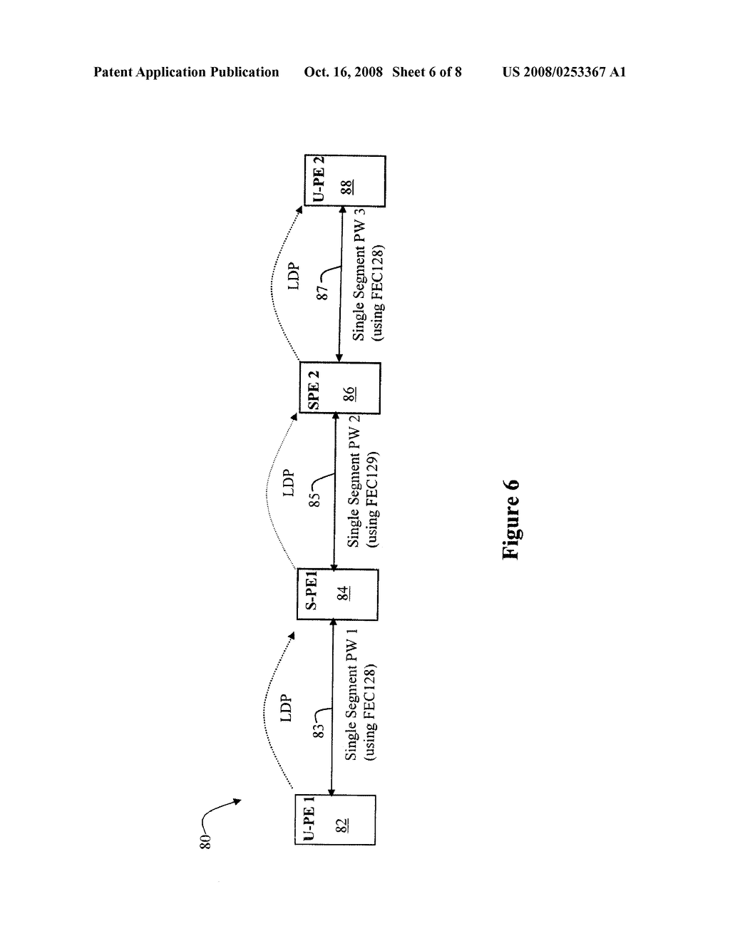 Method for Establishing Multi Segment Pseudowire Across Domains Having Different Pseudowire Signaling Protocol - diagram, schematic, and image 07