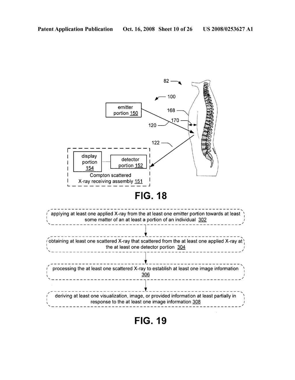 Compton scattered X-ray visualization, imaging, or information provider using image combining - diagram, schematic, and image 11