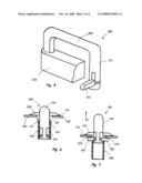 Device for fastening cargo in a transportation means diagram and image