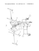 LIMIT STOP AND SUPPORT DEVICE FOR FITTING VARIABLE-WIDTH PLASTERBOARDS USING LIFTING AND HANDLING APPLIANCES FOR SAID BOARDS diagram and image