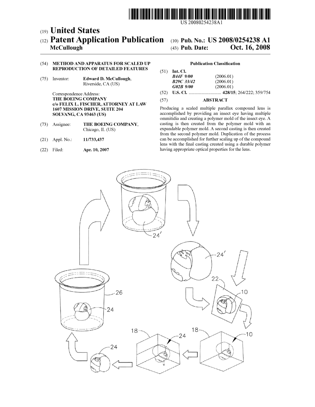 METHOD AND APPARATUS FOR SCALED UP REPRODUCTION OF DETAILED FEATURES - diagram, schematic, and image 01