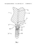 PROCESS FOR THE PRODUCTION OF A HEAD PIECE OF A TOOTH IMPLANT AND MANUFACTURING KIT FOR SUCH A PROCESS diagram and image