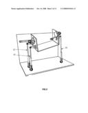 Device For Producing Movement of a Cabin Along 3,4 or 6 Axes diagram and image