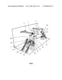 Device For Producing Movement of a Cabin Along 3,4 or 6 Axes diagram and image