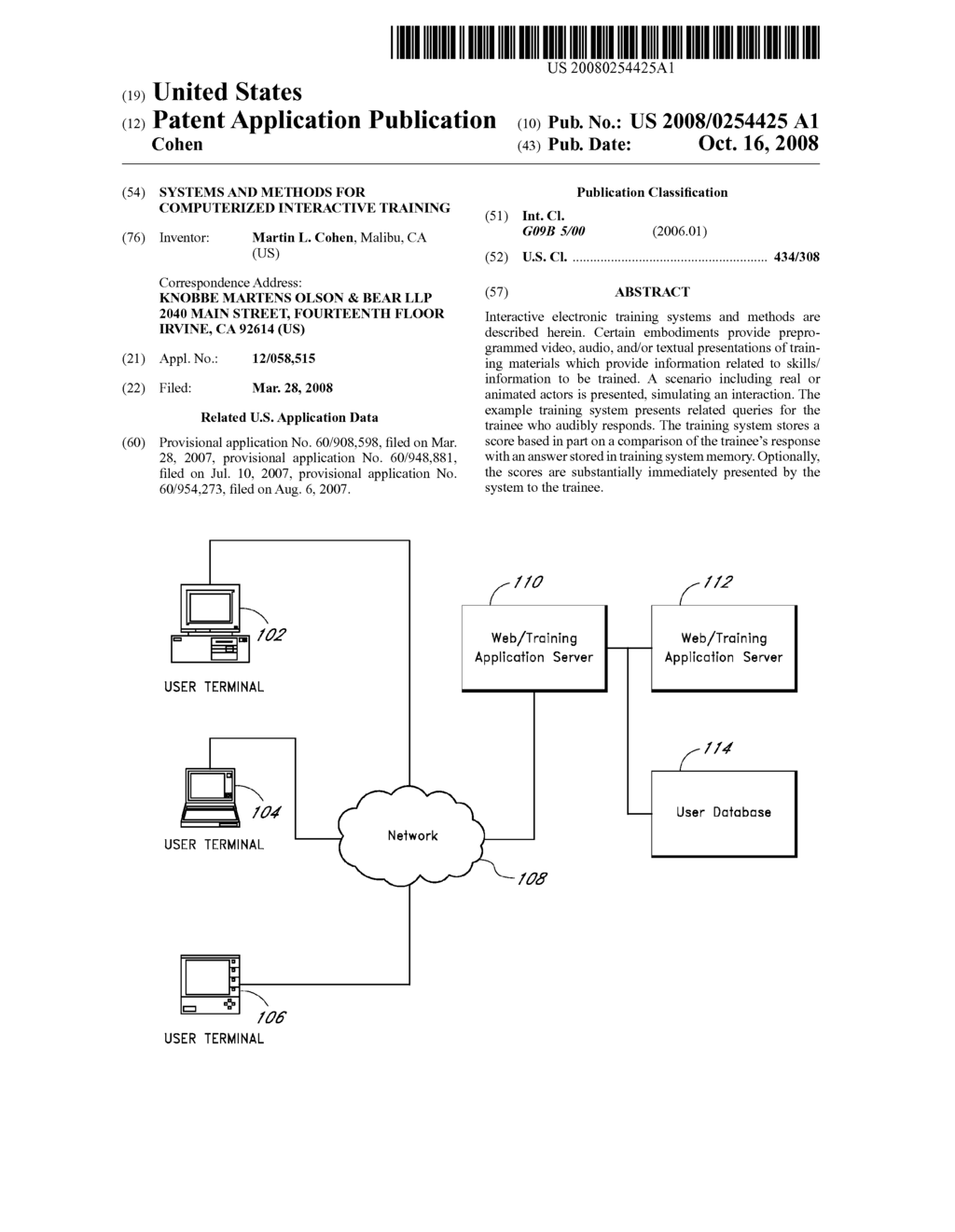 SYSTEMS AND METHODS FOR COMPUTERIZED INTERACTIVE TRAINING - diagram, schematic, and image 01