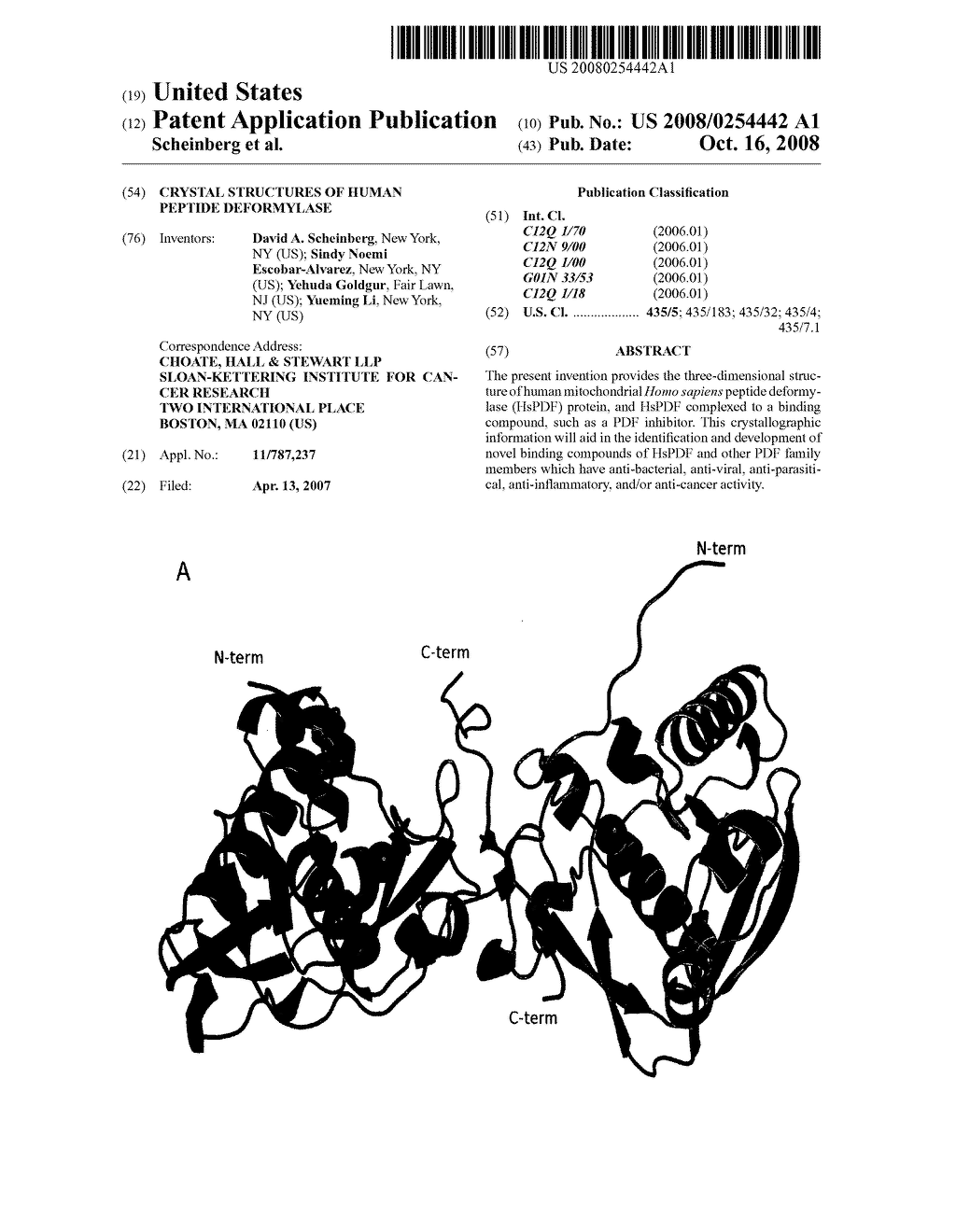 Crystal structures of human peptide deformylase - diagram, schematic, and image 01