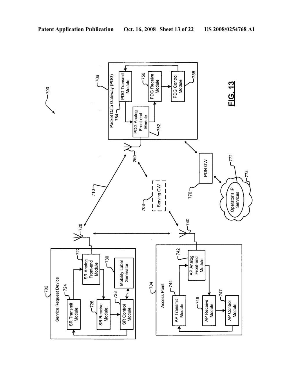 Packet data network connectivity domain selection and bearer setup - diagram, schematic, and image 14