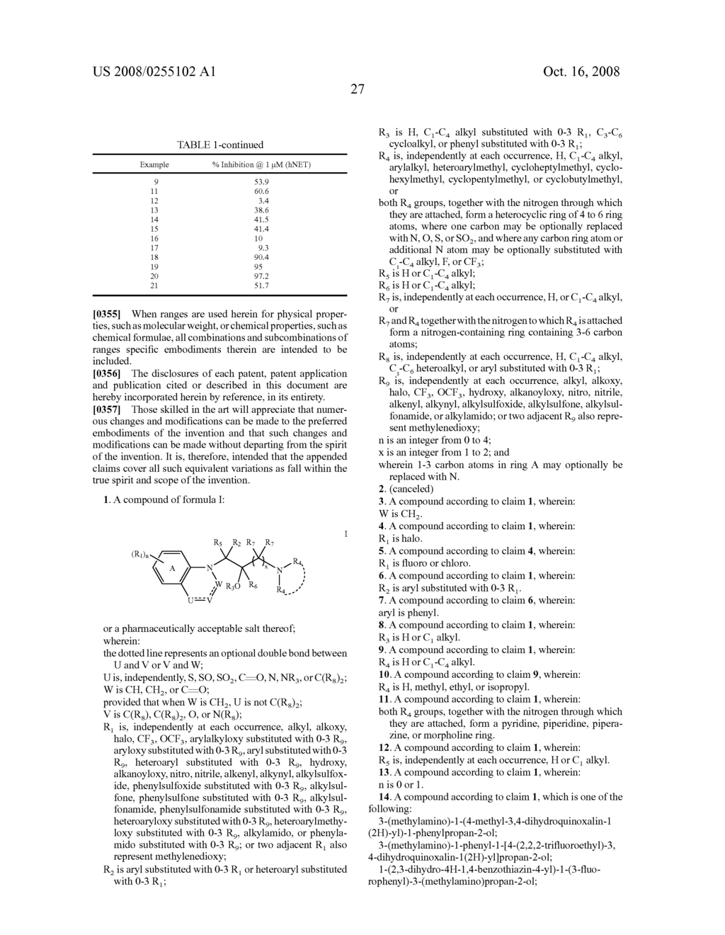 Phenylaminopropanol Derivatives and Methods of Their Use - diagram, schematic, and image 30