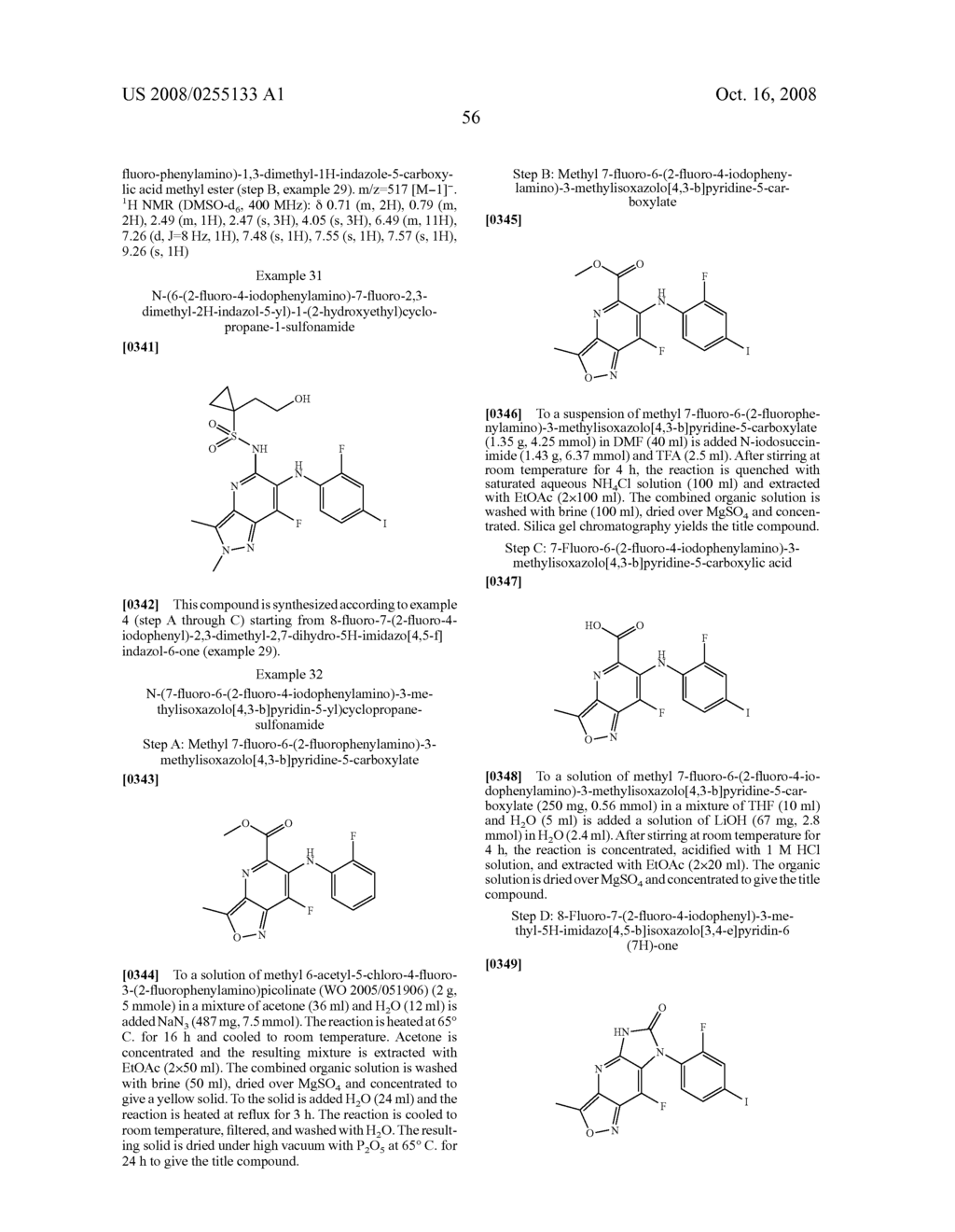 Inhibitors of MEK - diagram, schematic, and image 57