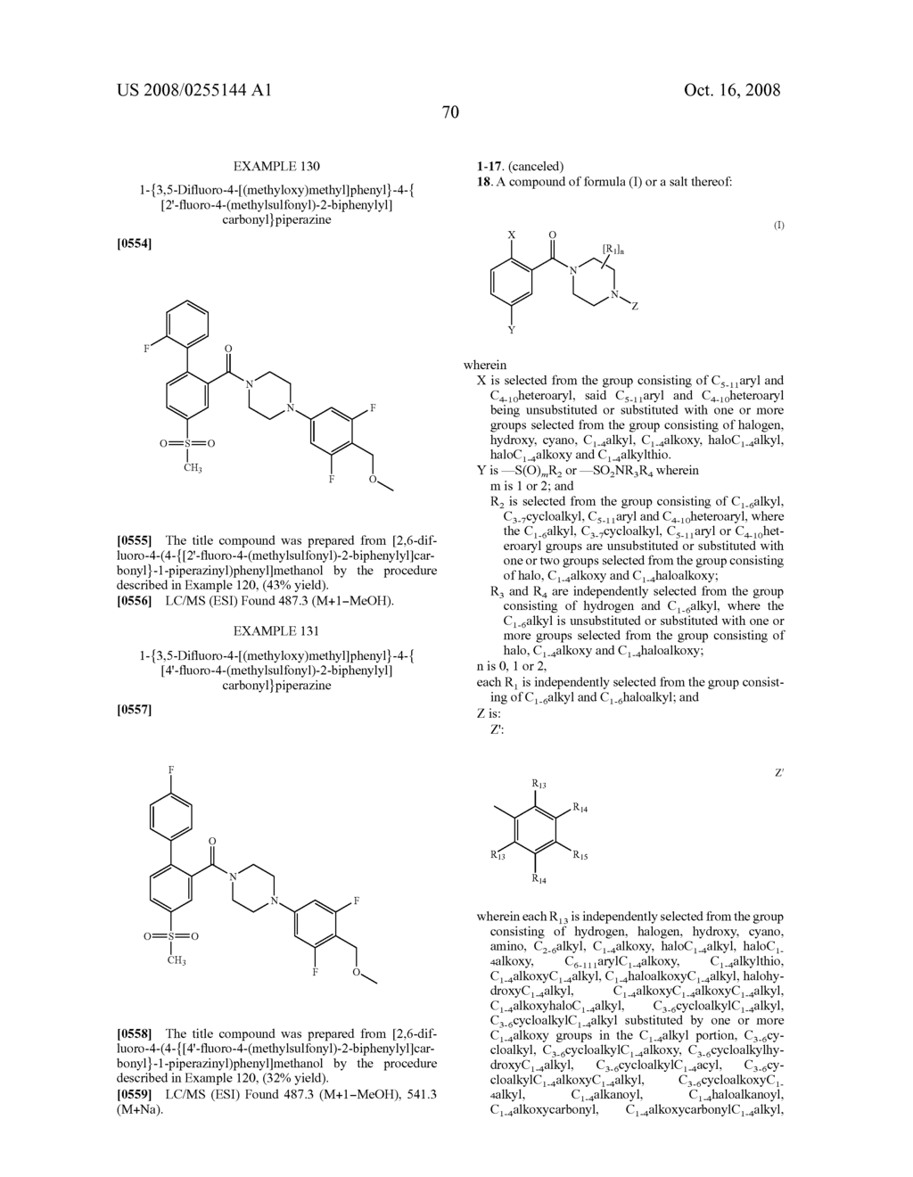 Acylated Piperidines as Glycine Transporter Inhibitors - diagram, schematic, and image 71