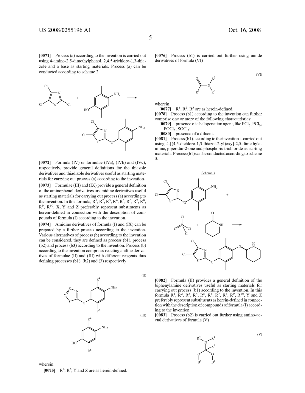 Pesticide Thiazolyloxy Substituted Phenylamidine Derivatives - diagram, schematic, and image 06
