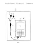 PORTABLE DEVICE WITH BIOMETRIC SENSOR ARRANGEMENT diagram and image