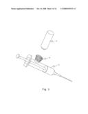 HYPODERMIC SYRINGE WITH VIAL ATTACHMENT diagram and image
