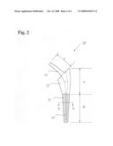 Bone-compliant femoral stem diagram and image