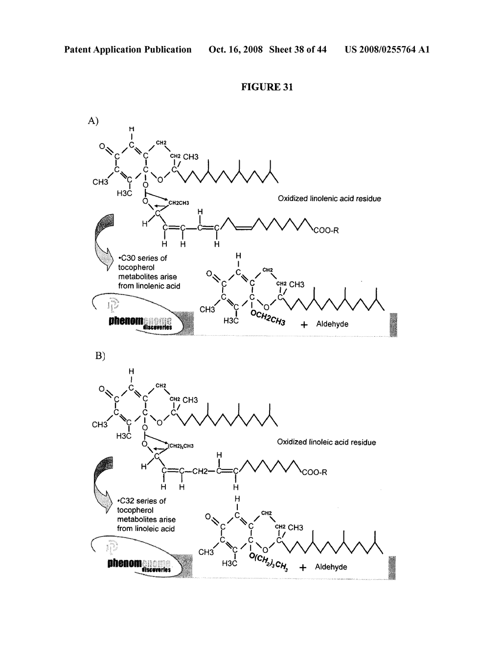 Methods for the Diagnosis of Colorectal Cancer and Ovarian Cancer by the Measurement of Vitamin E-Related Metabolites - diagram, schematic, and image 39