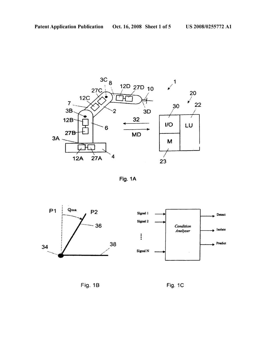 Method and a control system for monitoring the condition of an industrial robot - diagram, schematic, and image 02