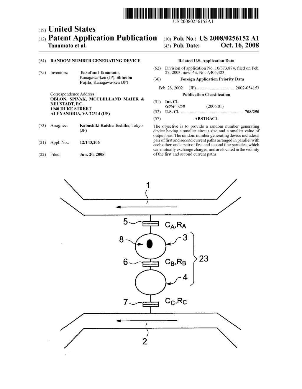 RANDOM NUMBER GENERATING DEVICE - diagram, schematic, and image 01