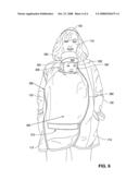 Convertible maternity coat diagram and image