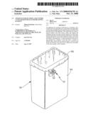 Apparatus for securing a bag within a container with scented retaining element diagram and image